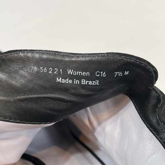 Johnston & Murphy Black Leather Bootie Heels 7.5 EUC Genuine Leather - Picture 7 of 11